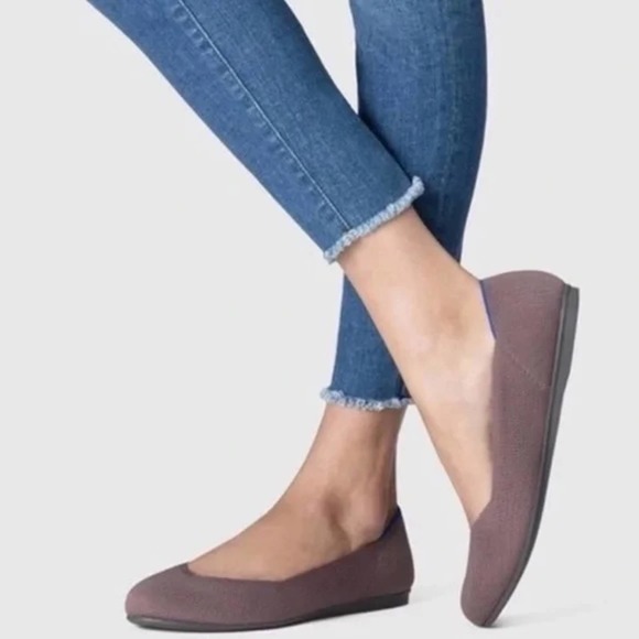 Rothy's Shoes - Rothy’s Mink Purple Grey Round Toe Ballet Flats 10